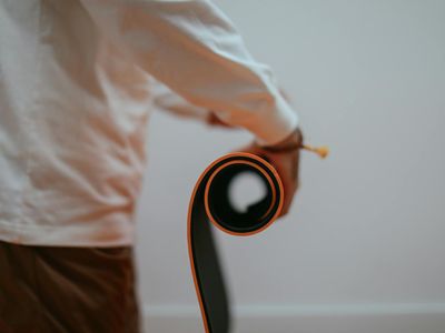 Close up of a rolled yoga mat on floor